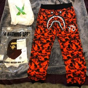 Bape x’o collaboration sweatpants. Last real pair!